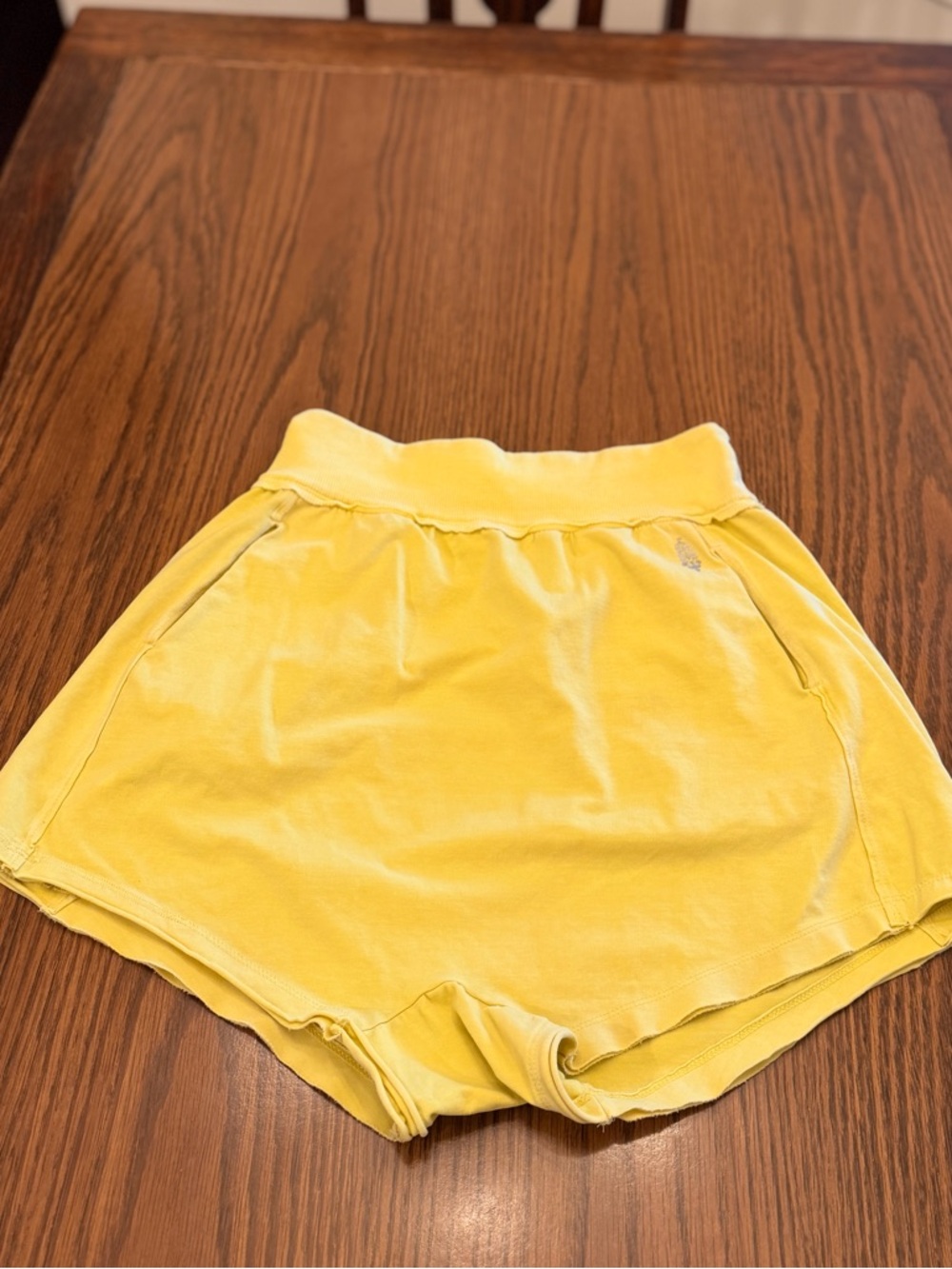 FP Movement by Free People Yellow High-Waist Athletic Shorts